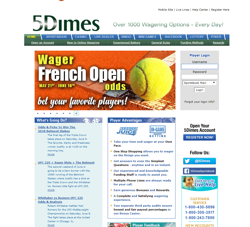 5Dimes Sportsbook Review